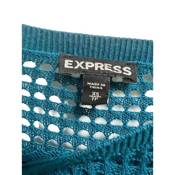 NWOT Express Womens Knit Rayon Sweater XS 3/4 Sleeve Lightweight Casual Top - Picture 3 of 3